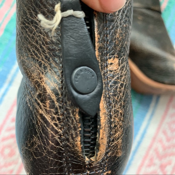 Rag & Bone Newbury Distressed Leather Ankle Boots - Picture 6 of 11